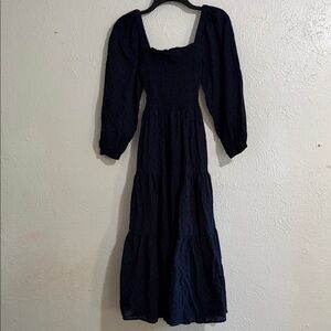 Madewell Navy Long Sleeve Dress